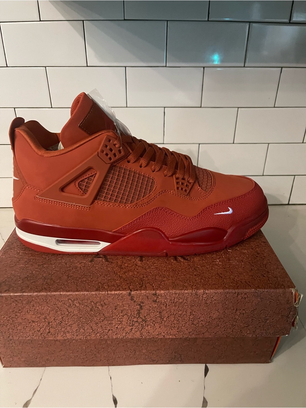 Men’s Retro 4 Brick By Brick Size 14.